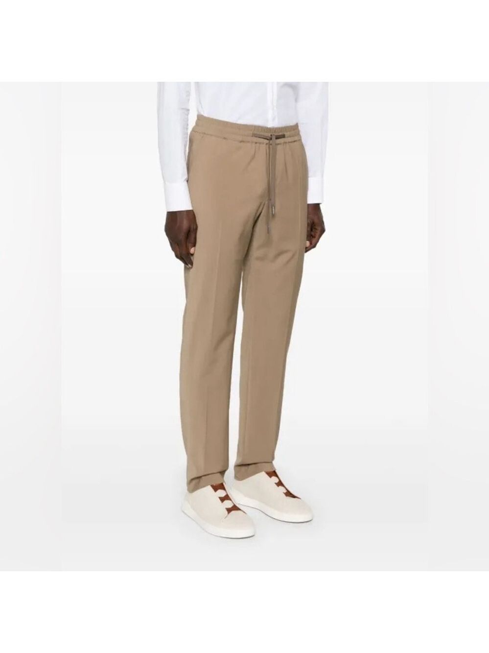 Sandro Camel Tan Cotton Stretch Twill Pull On Pants Size 40/ XS